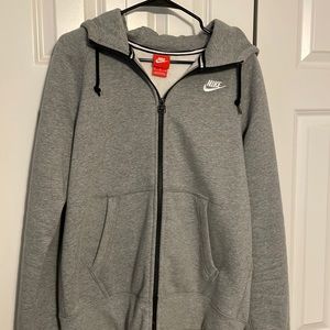 Nike zip-up hooded sweatshirt